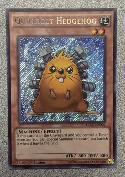 Quillbolt Hedgehog LC5D-EN005 Legendary Collection 5D's Secret Rare 1st Ed. LP - Image 1