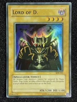 Yugioh Lord of D. SDK-041 Unlimited Faded Foil Shift Misprint - Image 1