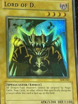 Yugioh Lord of D. SDK-041 Unlimited Faded Foil Shift Misprint - Image 2