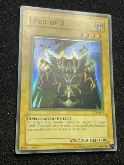 Yugioh Lord of D. SDK-041 Unlimited Faded Foil Shift Misprint - Image 4