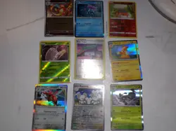 Lot of 9 Pokemon Reverse Holo/Holo Cards - Image 1