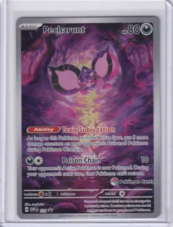 Pecharunt 129 Pokemon Center Promo Card Shrouded Fable Near Mint STAMPED PROMO - Image 1