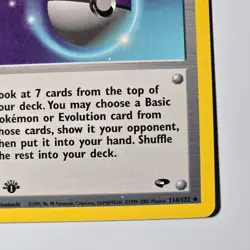 Pokemon Master Ball 1st Edition 116/132 Gym Challenge WOTC Card - Image 4