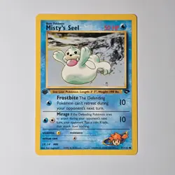 Misty's Seel 1st Edition 91/132 Gym Challenge Pokemon Card WOTC 2000 - Image 1