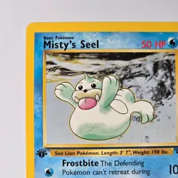 Misty's Seel 1st Edition 91/132 Gym Challenge Pokemon Card WOTC 2000 - Image 2