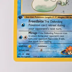 Misty's Seel 1st Edition 91/132 Gym Challenge Pokemon Card WOTC 2000 - Image 5
