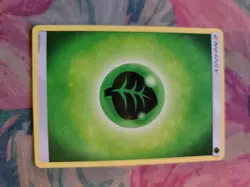 Basic Energy Grass Leaf 2017 Pokemon Card Sun and Moon Common TCG - Image 1