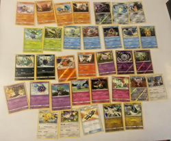 Pokemon: - Cosmic Eclipse Lot (34 Unique Trading Cards, 6 Holo) - Image 1