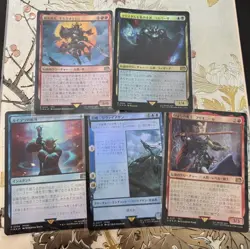 MTG Magic the Gathering Final Fantasy Lot Of 5 Foil Japanese Cards Set #11 - Image 1