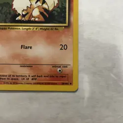 GROWLITHE - 28/102 - Base Set - Pokemon Card - NM VTG - Image 4