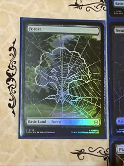 Spider-Man Magic The Gathering Borderless Foil Land Card Lot 5x N/M Cards - Image 5
