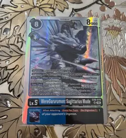Digimon Card Game WereGarurumon: Sagitarius Mode EX9-019 SR Versus Monsters - Image 1