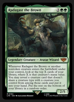 Radagast the Brown NM/M Lord of the Rings MTG Magic Card - Image 1