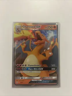 Pokemon TCG Charizard GX Hidden Fates Holo Ultra Rare Card 9/68 NM Condition - Image 1