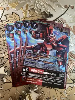 Digimon Card Game Playset BlitzGreymon ACE EX9-013 Rare Versus Monsters AUC - Image 1