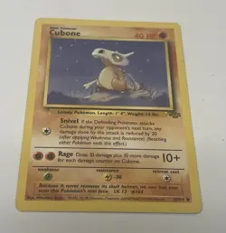 Pokemon TCG Cubone Jungle 1st Edition Common Card - Image 5