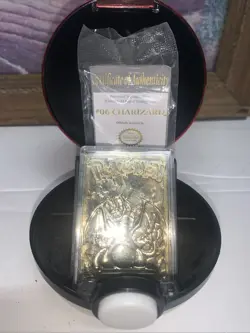 Burger King Charizard 24K Gold Plated Card with Ball COA and Red Box - Image 1