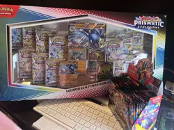 Prismatic Evolutions Lucario Ex Tyranitar Ex Box (14 Packs + Bonus Promo Cards) - Image 4