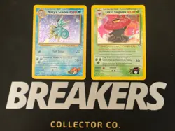 Misty’s Seadra 9/132 Erika’s Vileplume 5/132 Gym Heroes Pokemon Holo 2 Card Lot - Image 1