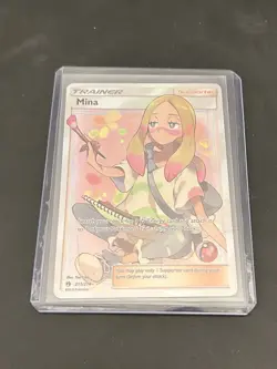 Pokemon Mina Full Art Trainer Card 211/214 Sm-Lost Thunder - Image 1
