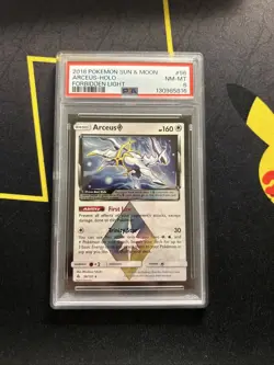 PSA 8 Arceus 96/131 Prism -Graded Holo Rare Pokemon Card- Forbidden Light (8c) - Image 1