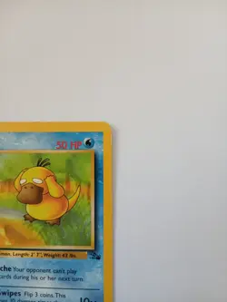 Psyduck 53/62 1st Edition Fossil Set Pokemon Card WOTC Rare NM - Image 3