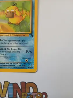 Psyduck 53/62 1st Edition Fossil Set Pokemon Card WOTC Rare NM - Image 4