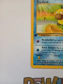 Psyduck 53/62 1st Edition Fossil Set Pokemon Card WOTC Rare NM - Image 5