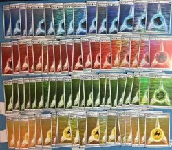 LOT OF 150x BLACK BOLT & WHITE FLARE Holo Energy Cards - Pokemon TCG Energies!! - Image 1