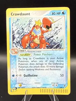 Crawdaunt 3/97 EX Dragon Holo Rare E Reader Near Mint Pokemon TCG Card - Image 1