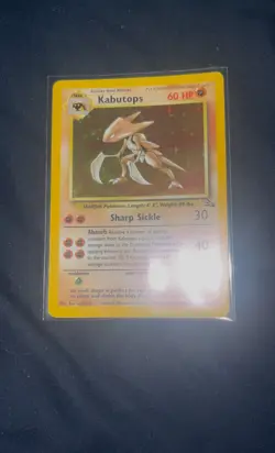 Pokemon TCG Kabutops Holo Rare Unlimited Card 9/62 Fossil - Image 2