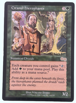 Citanul Hierophants, Urza's Saga, LP Light Play, Magic the Gathering MTG - Image 1