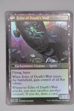 Tribute to Horobi // Echo of Death's Wail Foil (124) Kamigawa: Neon Dynasty MTG - Image 1