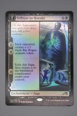 Tribute to Horobi // Echo of Death's Wail Foil (124) Kamigawa: Neon Dynasty MTG - Image 3
