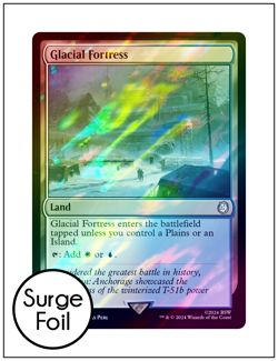 1x Glacial Fortress, Fallout Surge Foil, Magic MTG NM - Image 1