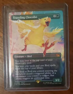 Traveling Chocobo MTG Final Fantasy Borderless #0406 Regular Nonfoil - Image 1