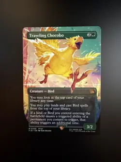 MTG Final Fantasy English Traveling Chocobo Borderless 0406 Non-Foil - Image 1