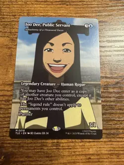 MTG Magic The Gath Avatar Mythic Eternal-Legal Borderless Joo Dee Public Servant - Image 1