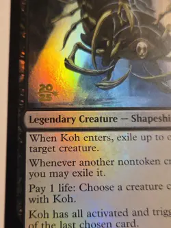 Koh, The Face Steeler FOIL X1 Prerelease Promo Stamped TLA MTG Avatar - Image 2