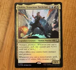 Sokka, Tenacious Tactician [Prerelease] R 0242, NM Foil Promo, MTG Avatar TLA - Image 1