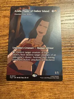 MTG Magic The Avatar Mythic Eternal-Legal Borderless Azula Flame of Ember Island - Image 1