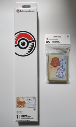Pokemon Center Vulpix Seasons Playmat & Sleeves (65 Sleeves) NEW US VERSION - Image 1