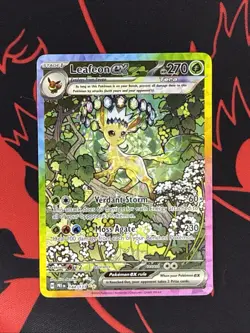 Pokemon TCG Leafeon EX Prismatic Evolutions Sir 144/131 SV - Image 1