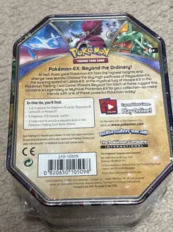 Pokemon TCG 2016 Rayquaza EX Powers Beyond Collectors Tin Sealed Vintage - Image 2