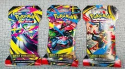 Pokemon TCG Mega Evolution Sleeved Booster Pack LOT OF 3 FACTORY SEALED NO RSRV - Image 1