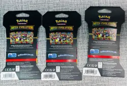 Pokemon TCG Mega Evolution Sleeved Booster Pack LOT OF 3 FACTORY SEALED NO RSRV - Image 2