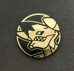 Pokemon Mega Garchomp Collectible Coin (Gold Mirror Holofoil) - Image 1