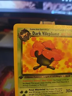 Pokemon TCG Dark Vileplume 30/82 1st Edition Non Holo Rocket LP Clean! - Image 2