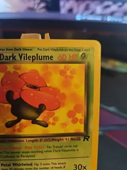 Pokemon TCG Dark Vileplume 30/82 1st Edition Non Holo Rocket LP Clean! - Image 3