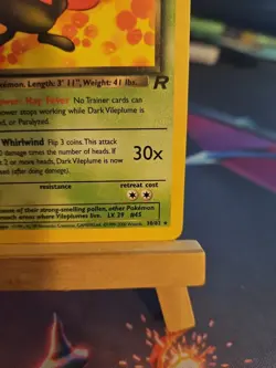 Pokemon TCG Dark Vileplume 30/82 1st Edition Non Holo Rocket LP Clean! - Image 4